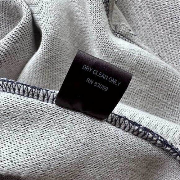 Supply & Demand Open Cardigan Sweatshirt Heathered Navy & Oatmeal Size L - Picture 9 of 9